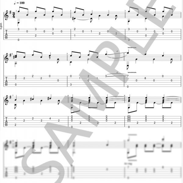 Hushabye Mountain - Score/Tab