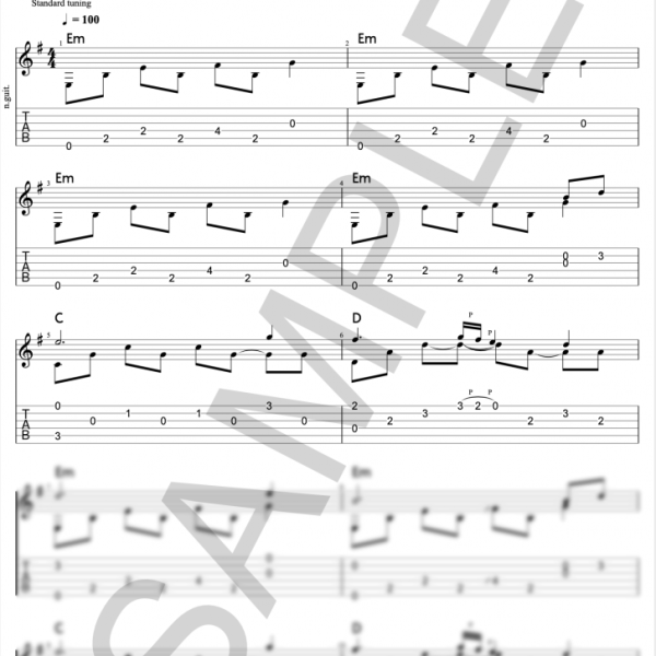 Braveheart Main Theme - Score/Tab